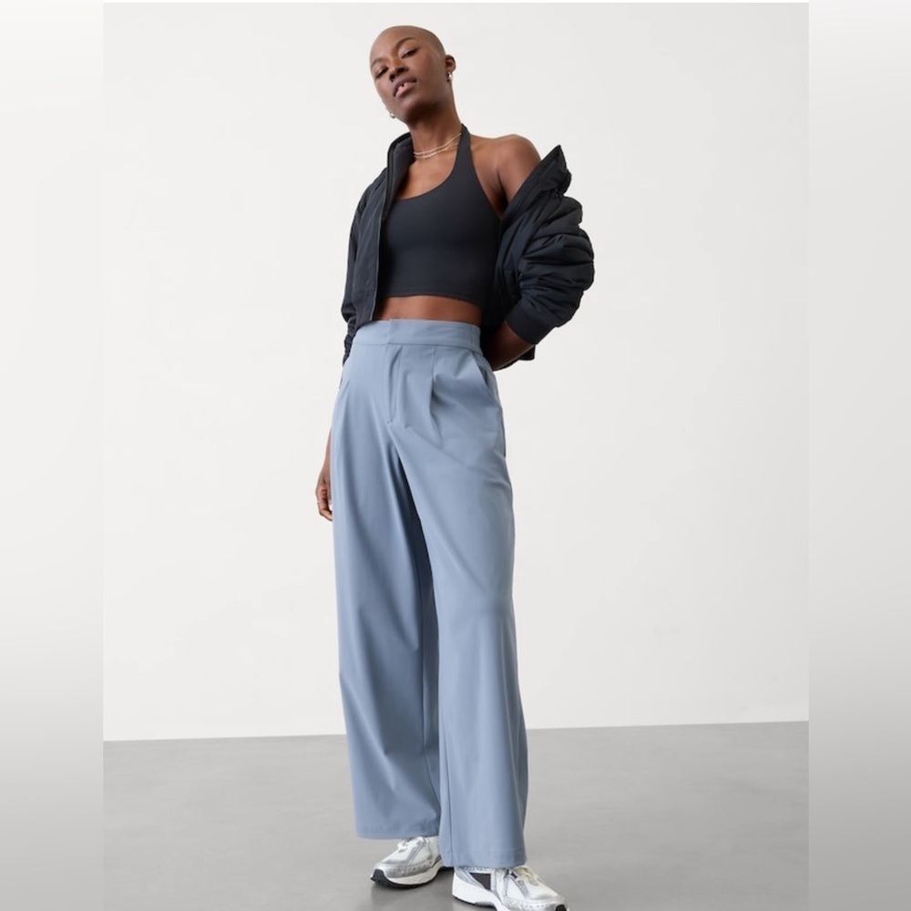 NWT Athleta Pinnacle Shadow Blue Trouser Size 16 (#472041)